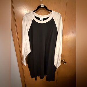 Black and White Baseball Shirt